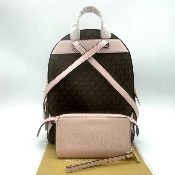 Michael Kors Medium Jaycee Zip Packet Backpack & Phone Case Wallet Wristlet - Picture 4 of 12